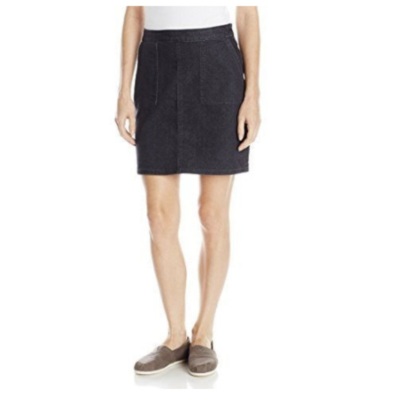 Prana Denim Kara Mini Jean Skirt Pebble Gray 6 S Small - Picture 1 of 9